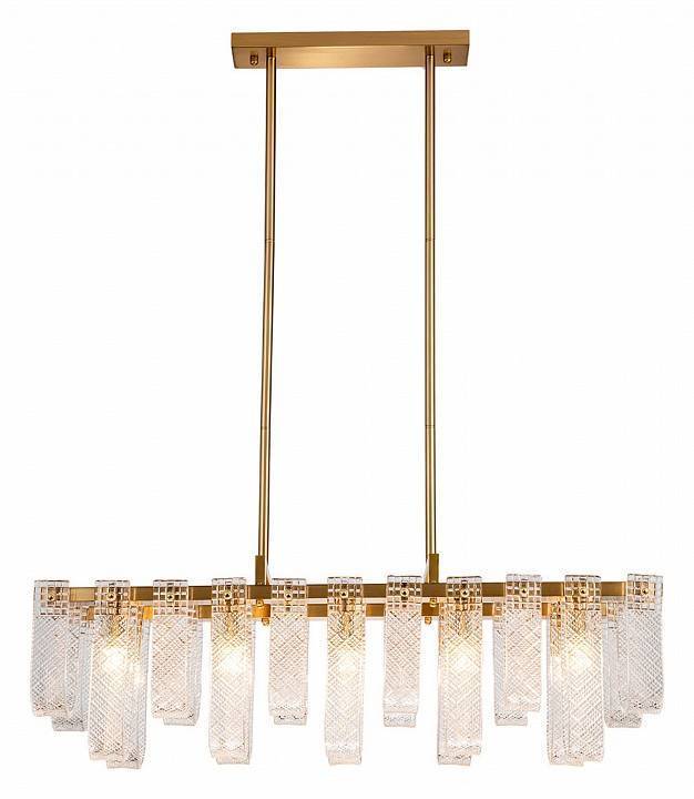 Люстра на штанге Indigo Brina 12027/10PL Brass