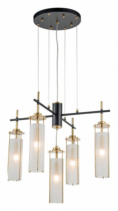 Подвесная люстра Indigo Torcia 5 ламп 11038/5P Brass