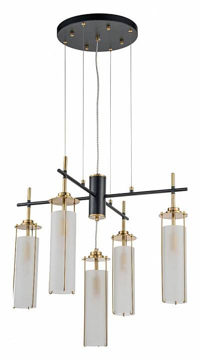Подвесная люстра Indigo Torcia 5 ламп 11038/5P Brass