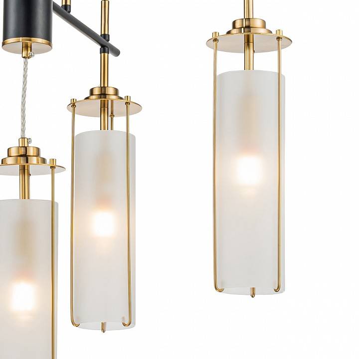 Подвесная люстра Indigo Torcia 5 ламп 11038/5P Brass