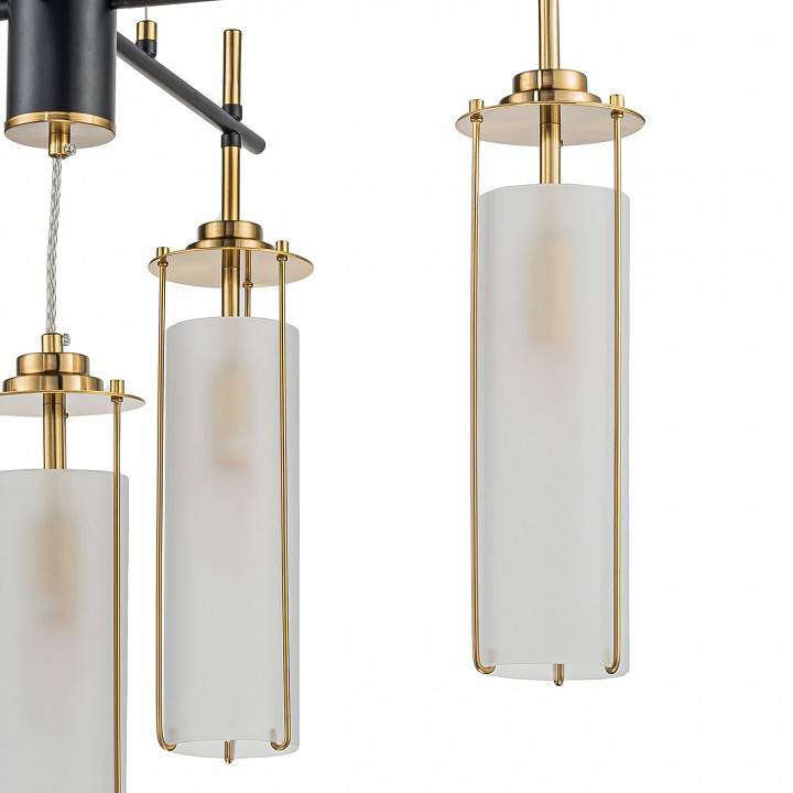 Подвесная люстра Indigo Torcia 5 ламп 11038/5P Brass