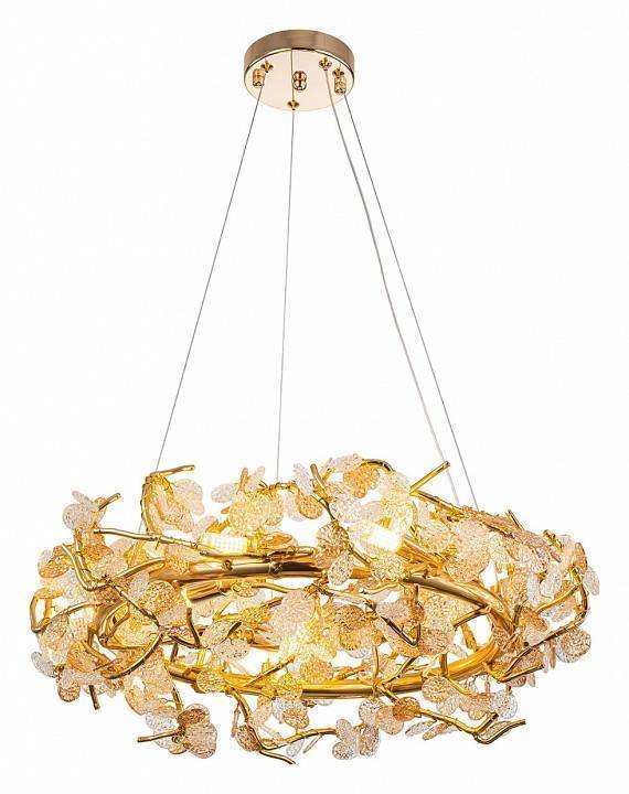 Подвесная люстра Indigo Splendore 8 ламп 11042/8P Gold