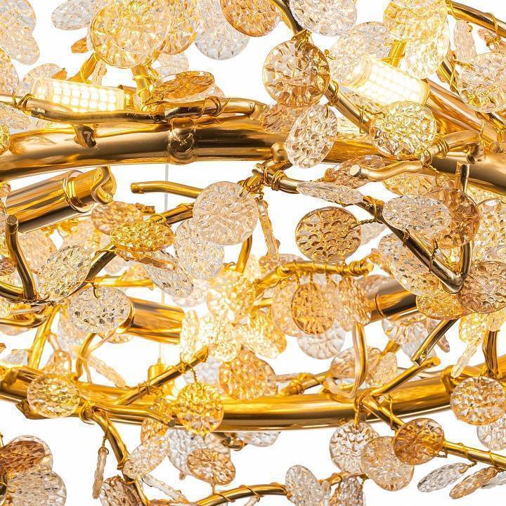 Подвесная люстра Indigo Splendore 8 ламп 11042/8P Gold