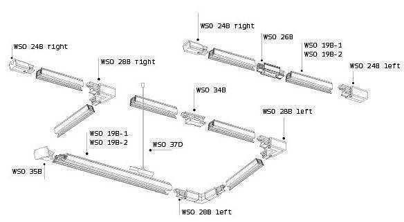 Токопровод левый Italline WSO WSO 24BL white