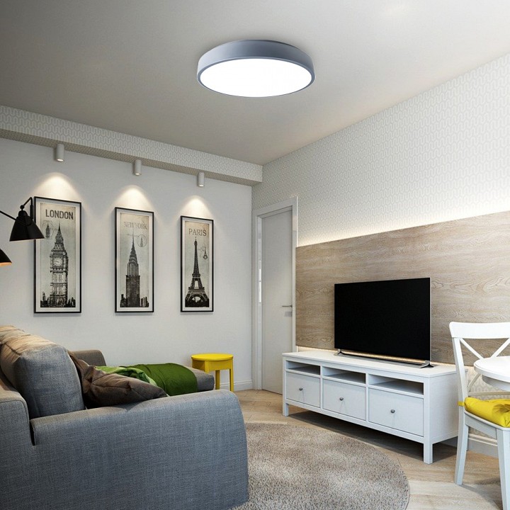 Накладной светильник Jazzway  PPB  Scandic-R 36w 4000K GR IP20 D380*50