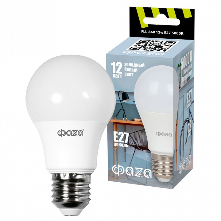 Лампа светодиодная Jazzway  FLL- A60 12w E27 5000K