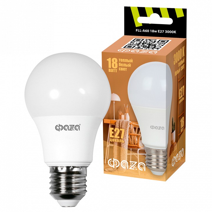 Лампа светодиодная Jazzway  FLL- A60 18w E27 3000K
