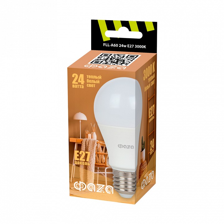 Лампа светодиодная Jazzway  E27 24Вт 3000K FLL- A60 24w E27 3000K