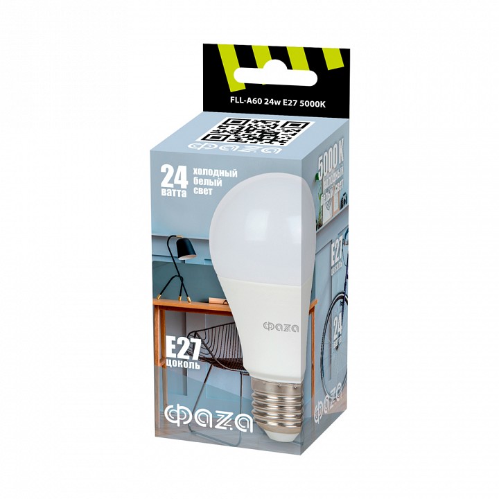 Лампа светодиодная Jazzway  FLL- A60 24w E27 5000K