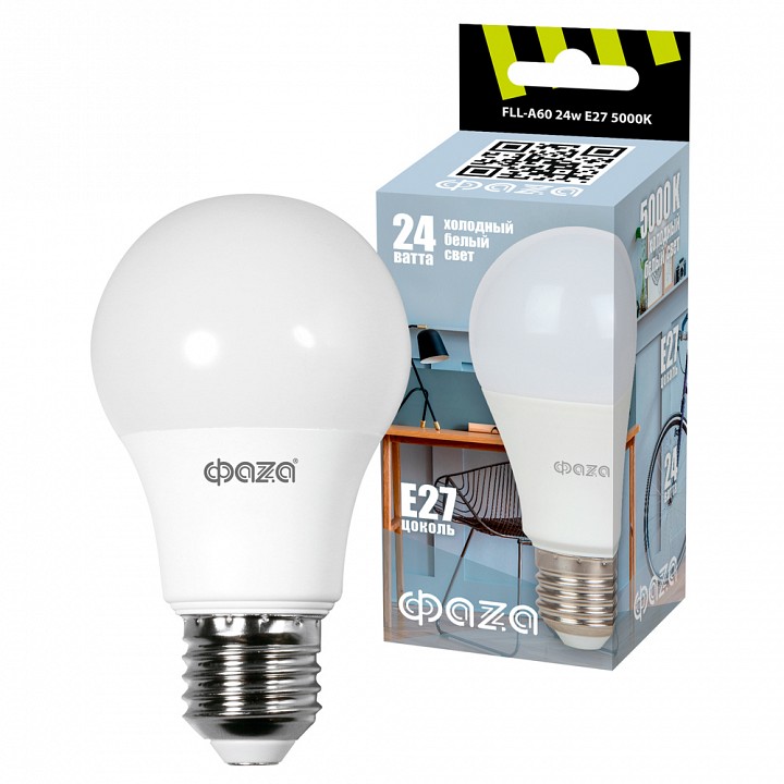 Лампа светодиодная Jazzway  FLL- A60 24w E27 5000K