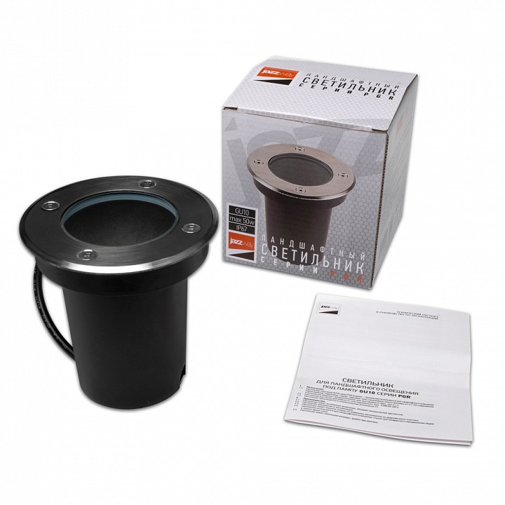 Встраиваемый в дорогу светильник Jazzway  PGR  R110   GU10-1  Chrome 230V IP67