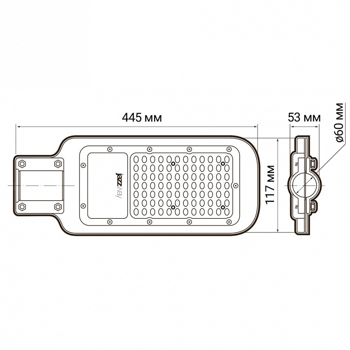 Консольный светильник Jazzway  PSL 07  80w 5000K  IP65
