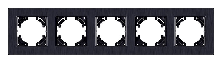 Рамка на 5 постов Kollinger Eleganz Plex EP5BK