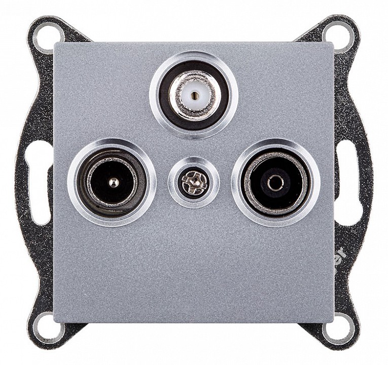 ТВ-розетка и SAT-розетка оконечная без рамки Kollinger  REA-036GY