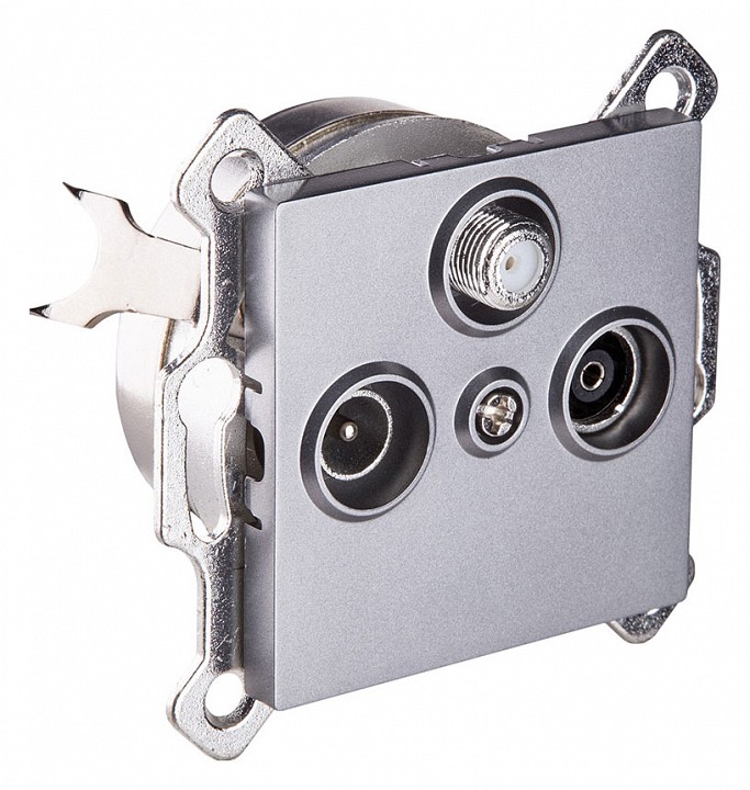 ТВ-розетка и SAT-розетка оконечная без рамки Kollinger  REA-036GY