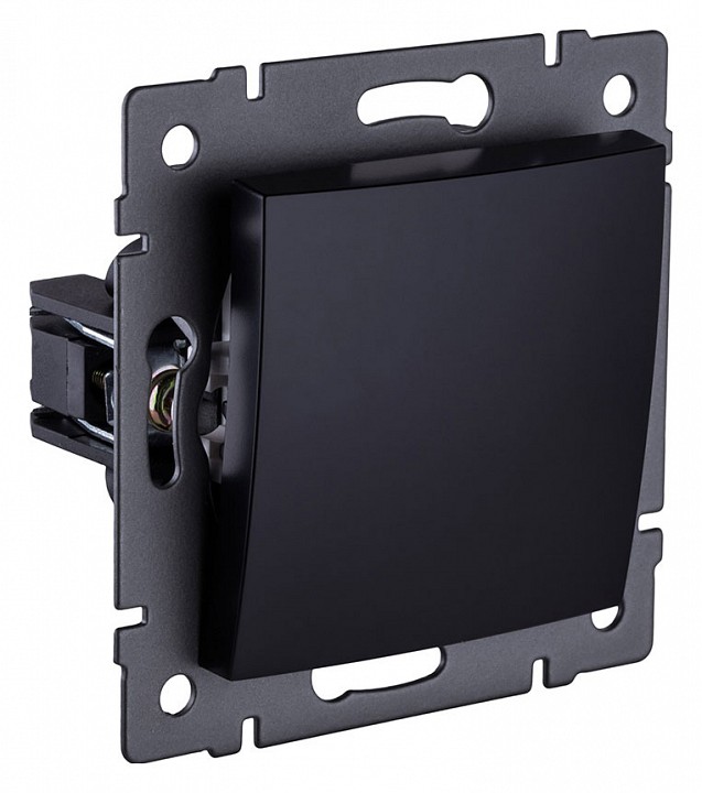 Выключатель одноклавишный без рамки Kollinger  REA-R-001BK