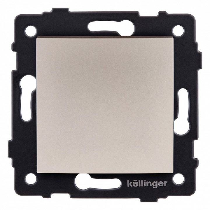 Выключатель одноклавишный без рамки Kollinger  REA-R-001GD