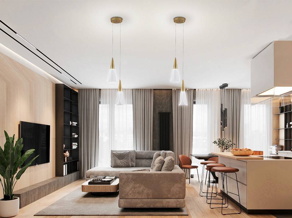 Подвесной светильник Natali Kovaltseva Triangle LED LAMPS 81117/2C