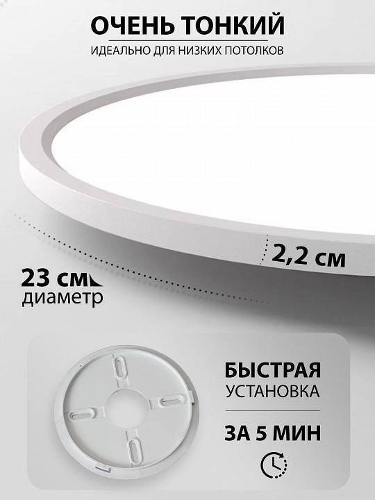 Светильник накладной Natali Kovaltseva Plain LED LAMPS 81113/2C