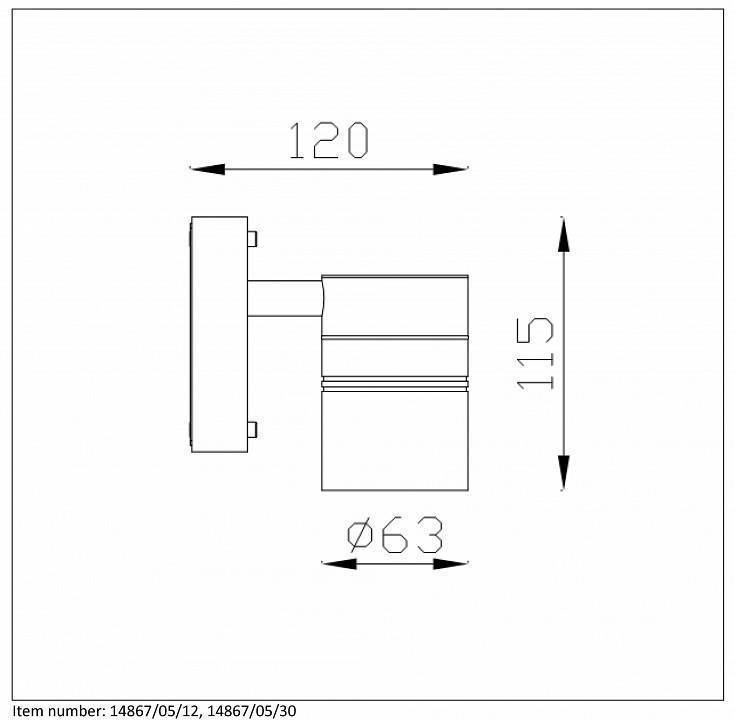 Светильник на штанге Lucide Arne-Led 14867/05/12