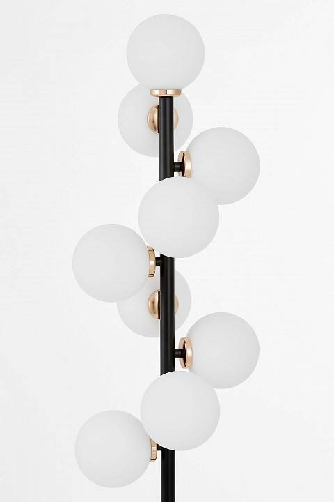 Торшер LUMINA DECO Marsiada LDF 6033-9 BK+F.GD