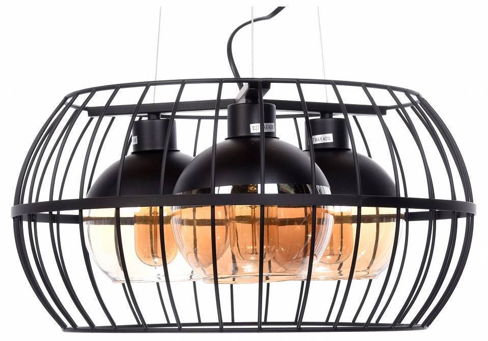 Подвесная люстра Lumina Deco Optis LDP 11765-3 BK