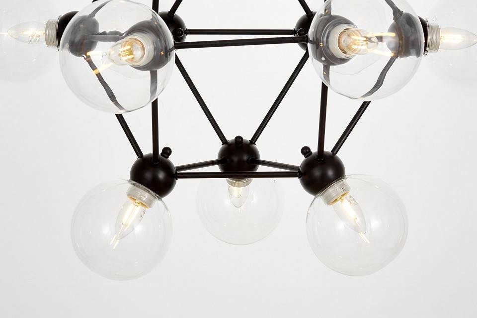 Подвесная люстра LUMINA DECO Zodiak LDP 160N-12 BK+PR