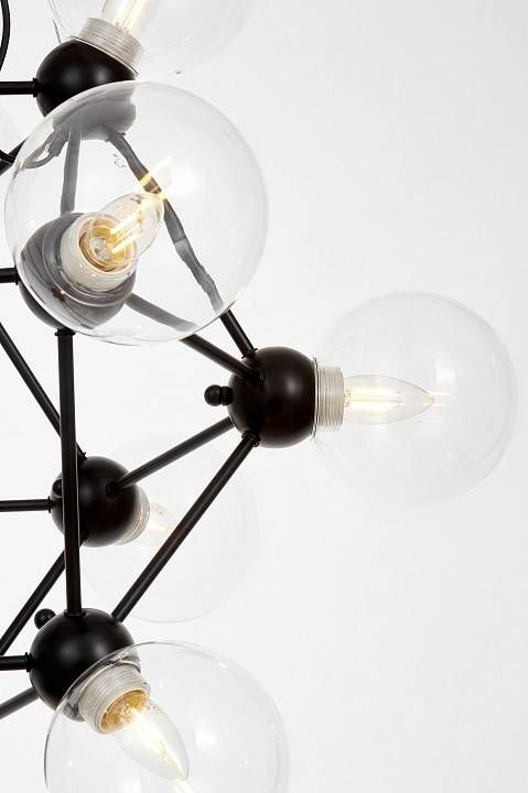 Подвесная люстра LUMINA DECO Zodiak LDP 160N-12 BK+PR