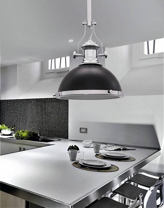 Подвесной светильник Lumina Deco Ettore LDP 710-300 BK+CHR