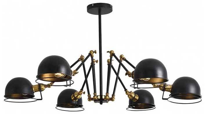 Люстра на штанге Lumina Deco Valmonti LDP D015-6 BK