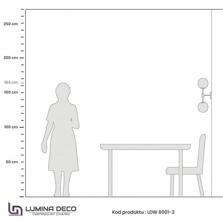 Бра LUMINA DECO Zodiak LDW 6001-2 BK+WT