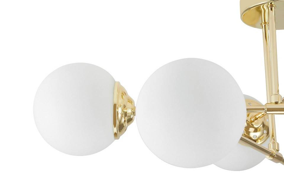 Люстра на штанге LUMINA DECO Fino 6 ламп золотая TC 2003-6 GD