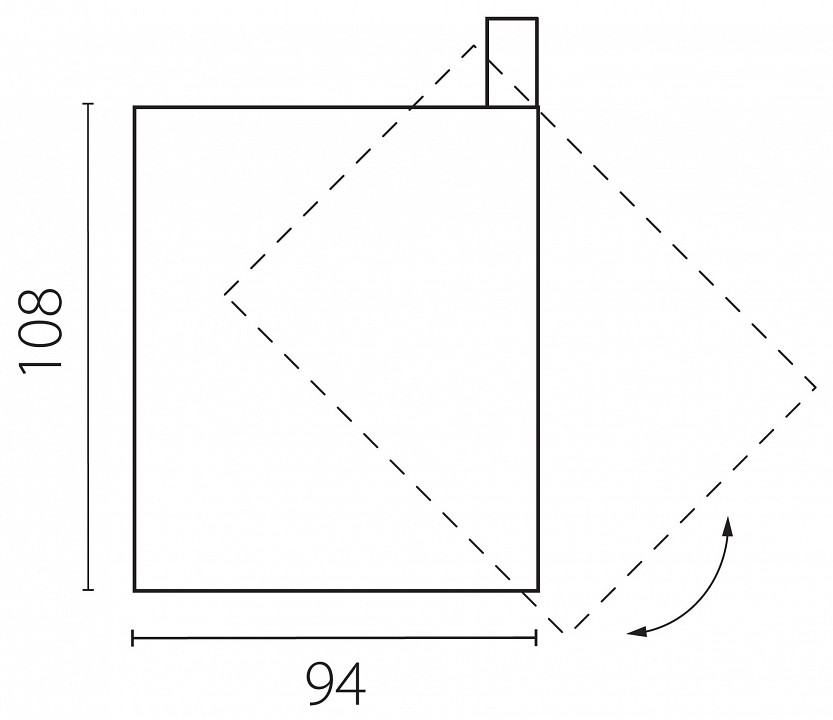 Плафон металлический Lightstar Alta Base 215446