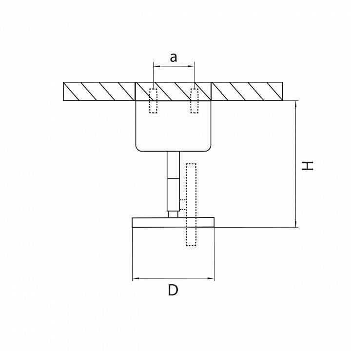 Основание на штанге Lightstar Rullo 590010