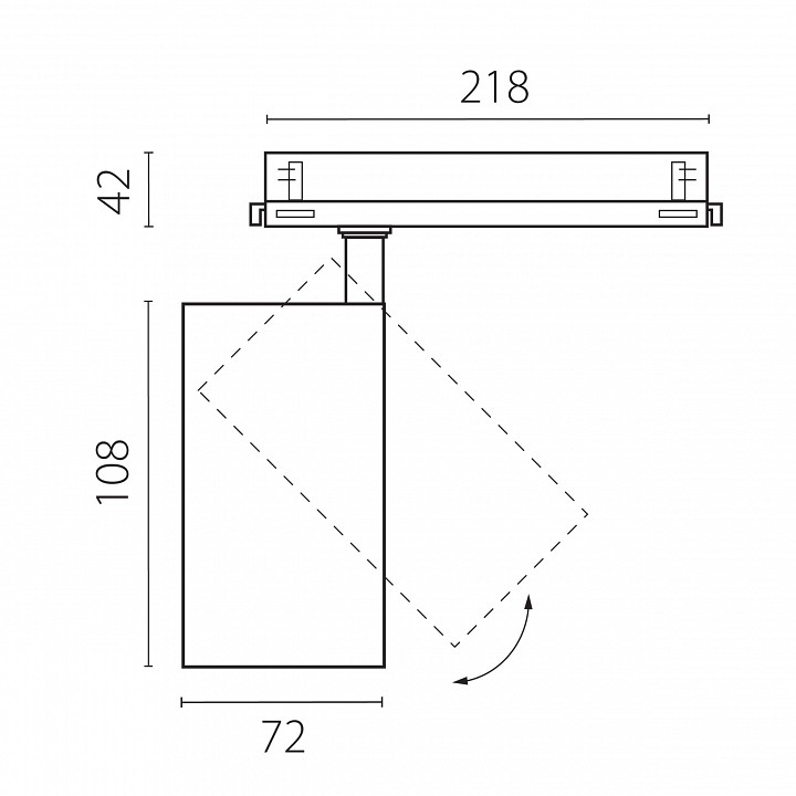 Светильник на штанге Lightstar Alta Base A5246DALI