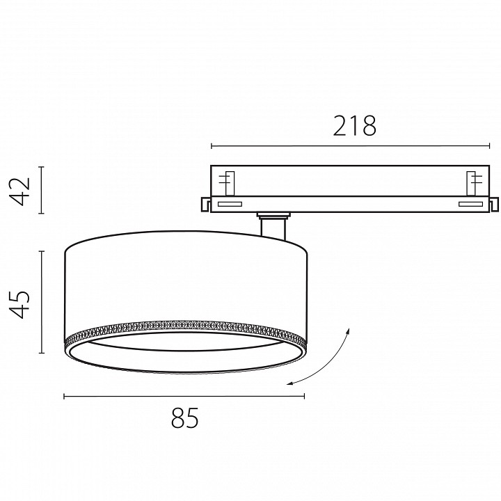 Светильник на штанге Lightstar Alta Pro A5546DALI