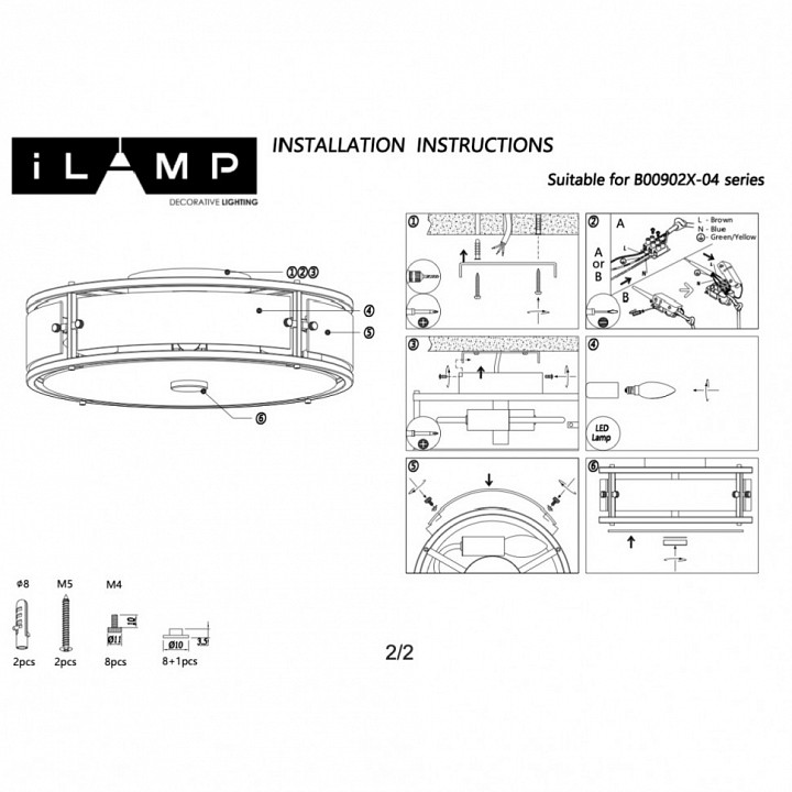 Подвесной светильник iLamp DICE 902X-4 CR