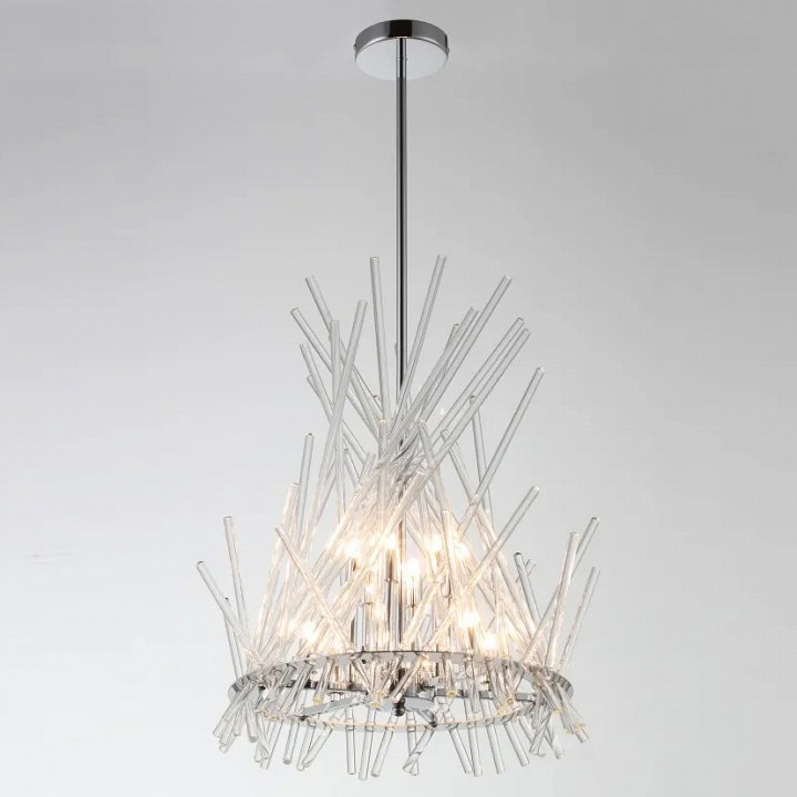 Люстра на штанге iLamp CASA 966C-12 CR+CL