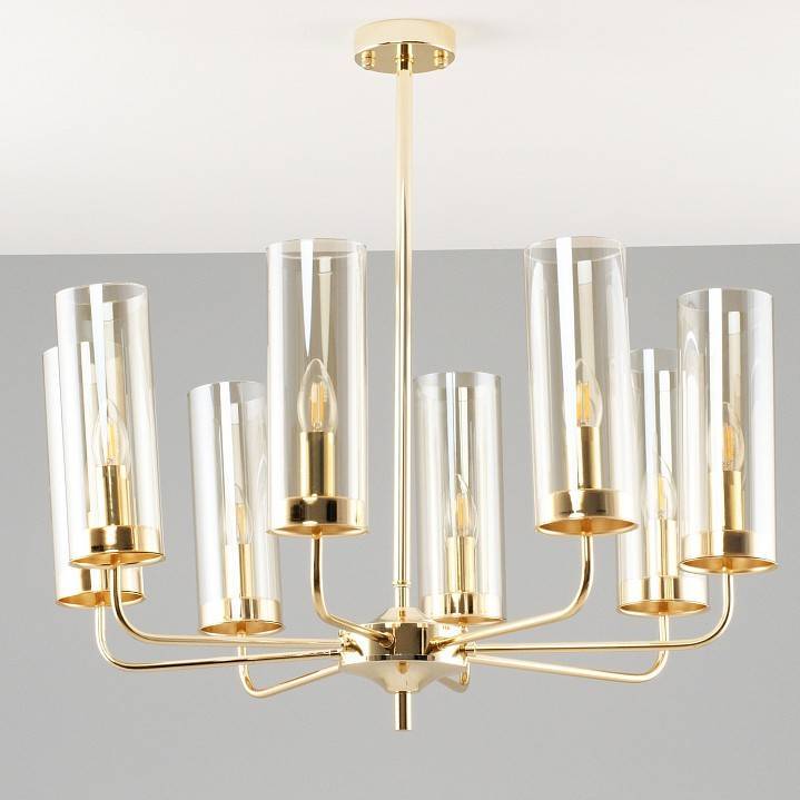 Люстра на штанге Moderli Metric 8 ламп V10021-8P