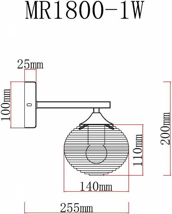 Бра MyFar Gloria MR1800-1W