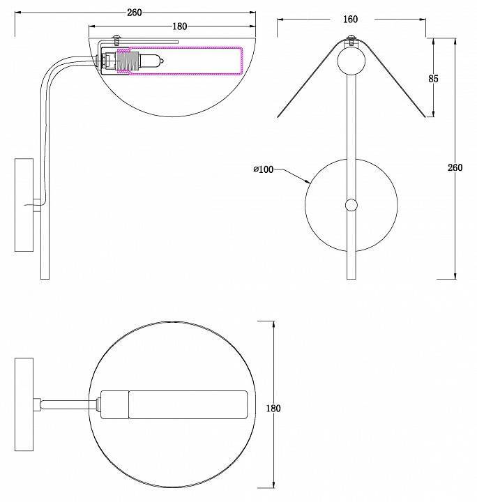Бра MyFar Valentina MR1952-1W