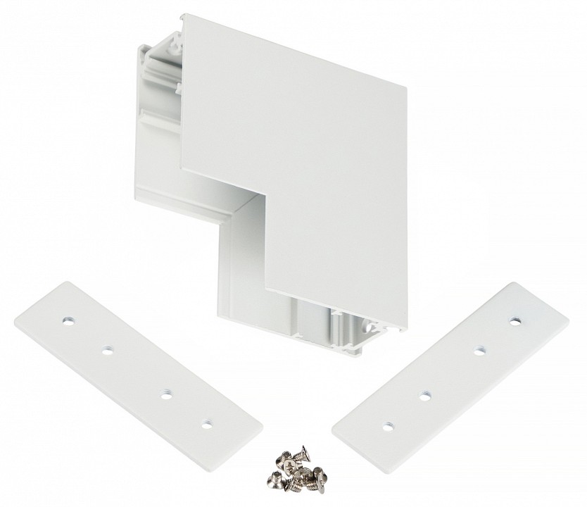 Соединитель угловой внутренний для треков накладных MyFar  MT0201-CLW-W