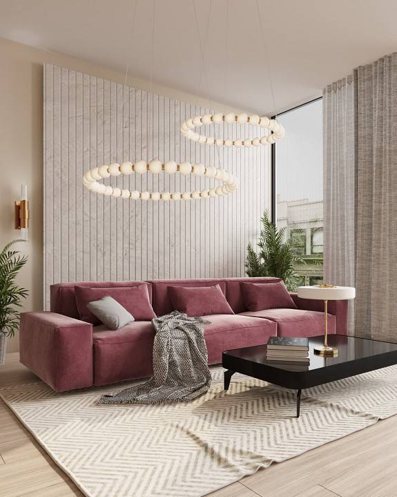 Люстра подвесная Milosh Tendence 851 81 лампа 0851CL-81GD