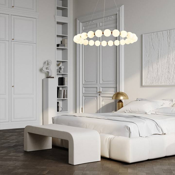 Люстра подвесная Milosh Tendence 851 81 лампа 0851CL-81GD