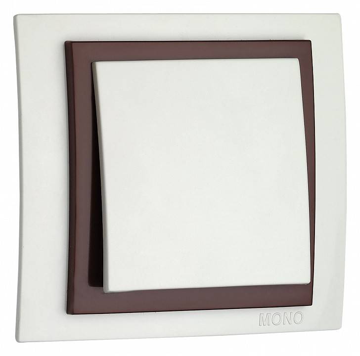 Вставка декоративная для рамки 1 пост Mono Electric Larissa коричневая 103-000800-150