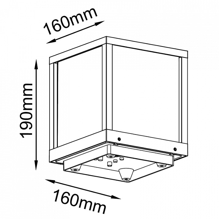 Наземный низкий светильник Mantra Utah 8928