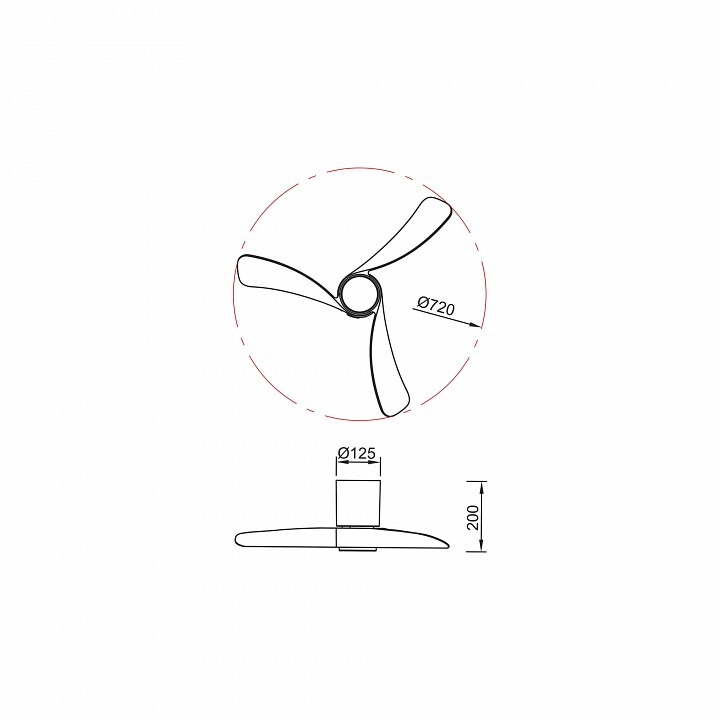 Светильник с вентилятором Mantra NEMO 9054