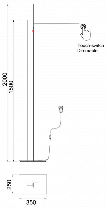 Торшер Mantra Manhattan 9193