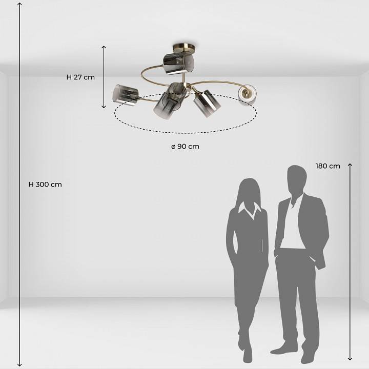 Люстра на штанге De City Вита 2 220014106