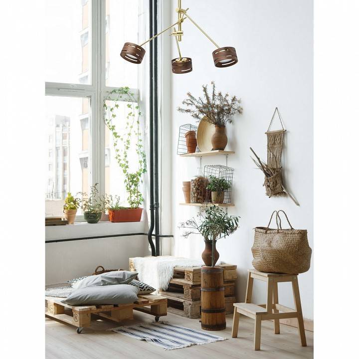 Люстра на штанге DeMarkt Чил-аут 2 3x60 Вт E27 725010203